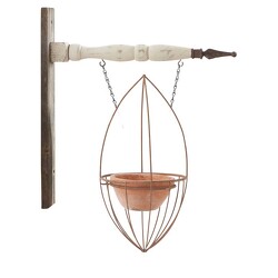 Rustic Metal Hanger With Terra Cotta Pot From The Flower Loft, your florist in Wilmington, IL