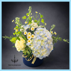 Beautiful in Blue From The Flower Loft, your florist in Wilmington, IL