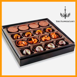 Bourbon Infused Gourmet Chocolates From The Flower Loft, your florist in Wilmington, IL