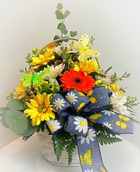 Kim's Butterfly Basket From The Flower Loft, your florist in Wilmington, IL
