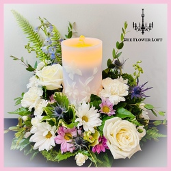 Bubbling Fountain Arrangement From The Flower Loft, your florist in Wilmington, IL