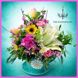 Graceful Garden Cup From The Flower Loft, your florist in Wilmington, IL