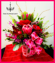 Groovy Valentine From The Flower Loft, your florist in Wilmington, IL