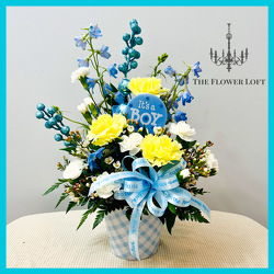 It's A Boy From The Flower Loft, your florist in Wilmington, IL