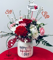 Jar of Hearts From The Flower Loft, your florist in Wilmington, IL