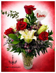 Lilies & Roses From The Flower Loft, your florist in Wilmington, IL