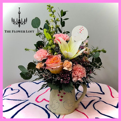 Love Birds From The Flower Loft, your florist in Wilmington, IL