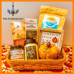 Pumpkin Spice Basket From The Flower Loft, your florist in Wilmington, IL