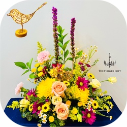 A Robin's Nest of Flowers From The Flower Loft, your florist in Wilmington, IL