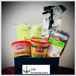 Snack Attack Gift Basket From The Flower Loft, your florist in Wilmington, IL