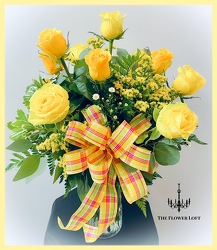 Sunshine Rose Bouquet From The Flower Loft, your florist in Wilmington, IL