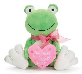 Valentine's Day Frogger From The Flower Loft, your florist in Wilmington, IL