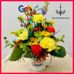Get Well Soon Mug From The Flower Loft, your florist in Wilmington, IL