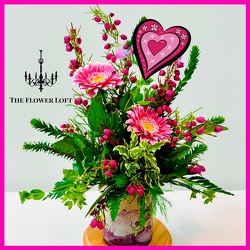 Pretty In Pink From The Flower Loft, your florist in Wilmington, IL