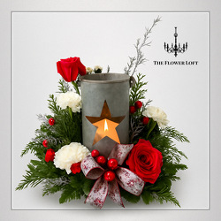 Rustic Christmas Lantern From The Flower Loft, your florist in Wilmington, IL